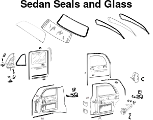 Sedan Seals and Glass